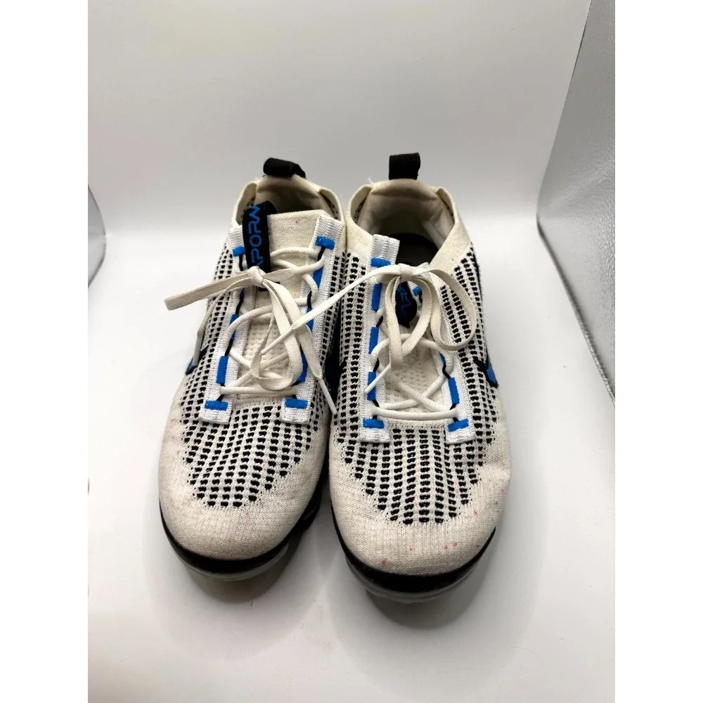 Nike Air VaporMax 2021 Flyknit GS DB1550-101 Kid 6.5 Sneaker White Running Shoes